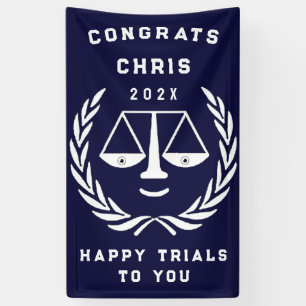 Personalized Law School Graduation Banner