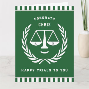 Personalized Law School Graduation Card