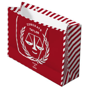 Personalized Law School Graduation Large Gift Bag