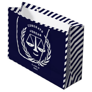 Personalized Law School Graduation Large Gift Bag