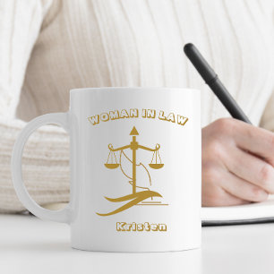 Personalized Law Student Women Lawyer Coffee Mug