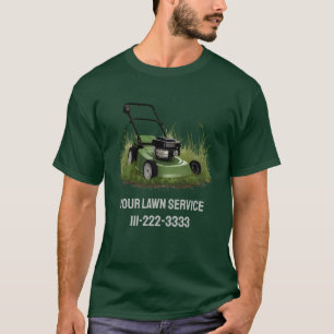 Personalized Lawn Care Landscaping Service Busines T-Shirt