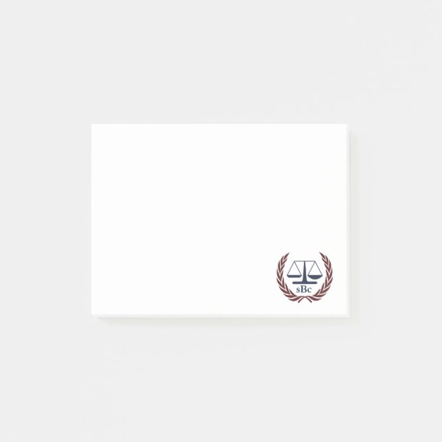 Personalized Lawyer Gifts Post-it Notes (Front)