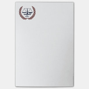 Personalized Lawyer Gifts Post-it Notes
