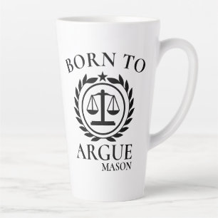 Personalized Lawyer Mugs Born to Argue