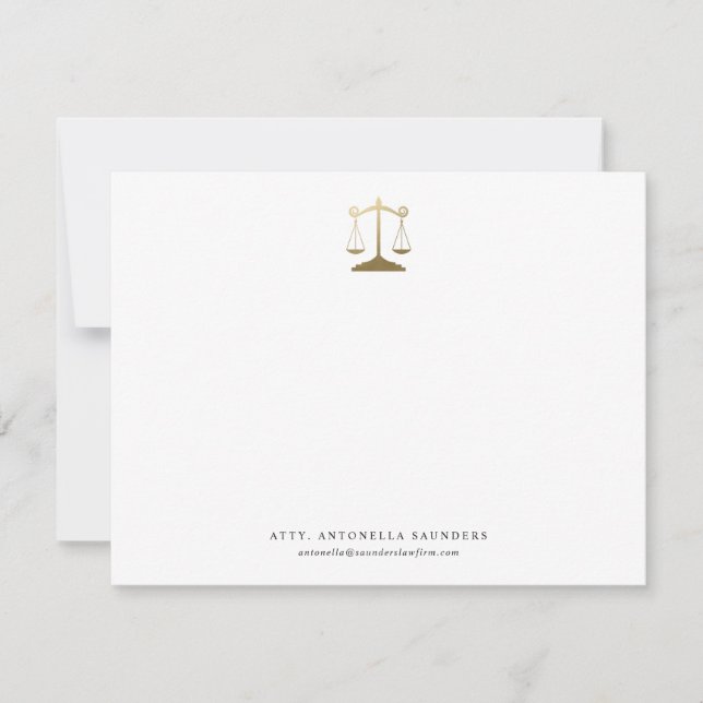 Personalized Lawyer Note Card (Front)