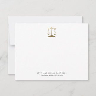Personalized Lawyer Note Card