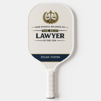 Personalized Lawyer Pickleball Paddle with Name