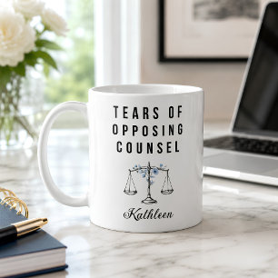 Personalized Lawyer Tears of Opposing Counsel Coffee Mug