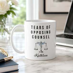Personalized Lawyer Tears of Opposing Counsel Coffee Mug