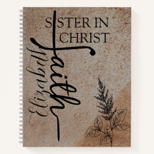 Personalized Leather Christian Journal for Her, 