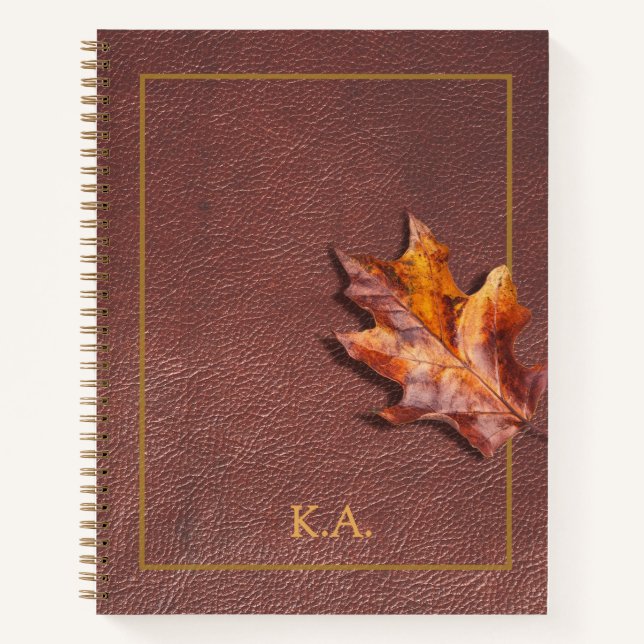 Personalized Leather Look Journal Gift for Writers (Devant)