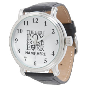 Personalized Leather Watch For Boyfriend