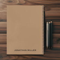 Personalized Left-Handed Tan Black Typography