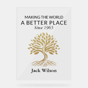 Personalized Legacy & Impact Acrylic Sign