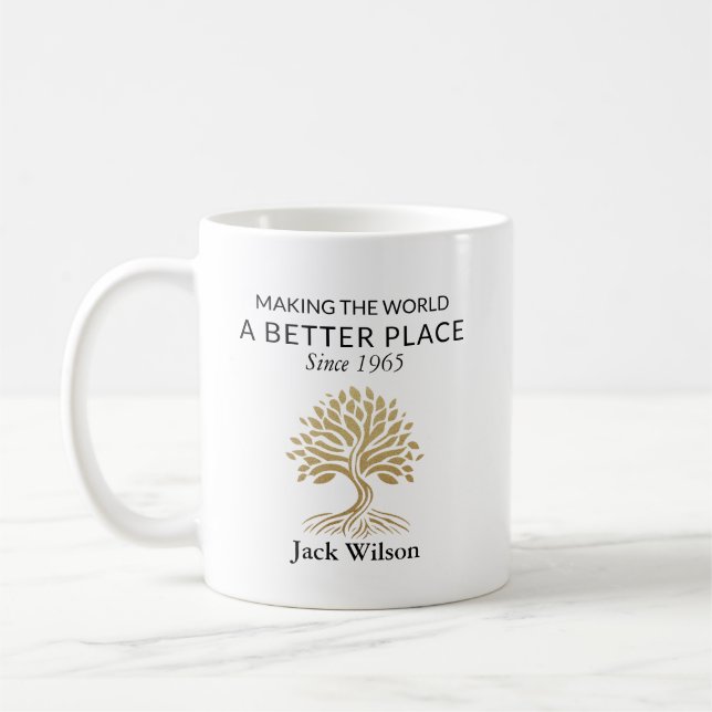 Personalized Legacy & Impact Coffee Mug (Left)