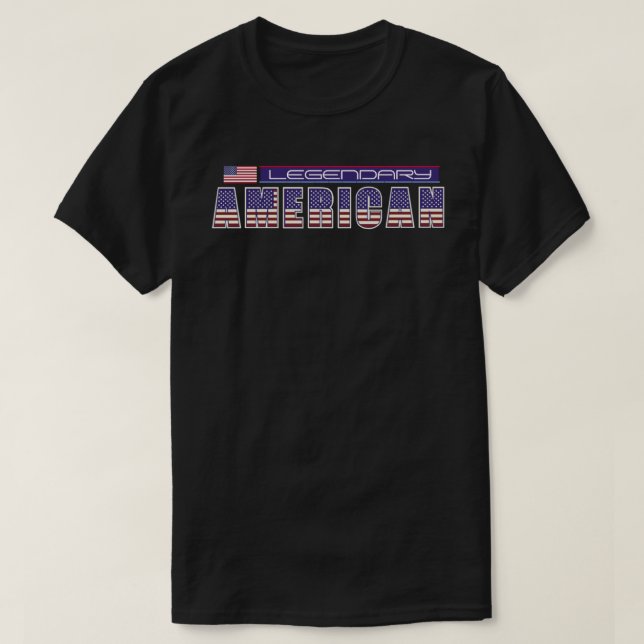 Personalized Legendary American T-Shirt (Design Front)