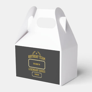 Personalized Legendary Series Gold Birthday Favor Box