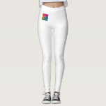 Personalized Leggings Add Your Text Company Logo<br><div class="desc">Add Your Text Name Logo Modern Elegant Template White Leggings.</div>