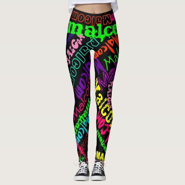 Personalized Leggings Custom Name (Front)
