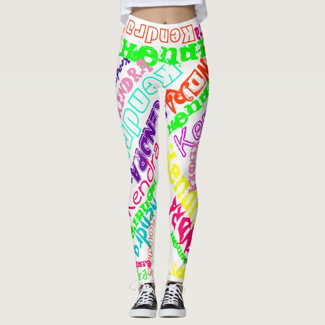 Personalized Leggings Custom Name (Front)
