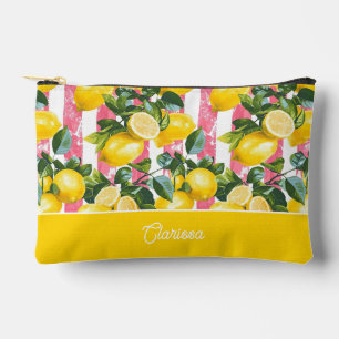 Personalized Lemon Accessory Pouch