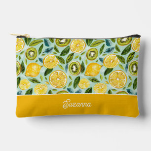 Personalized Lemon Accessory Pouch