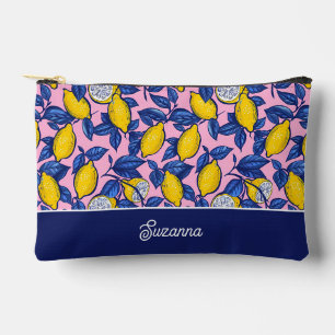 Personalized Lemon Accessory Pouch