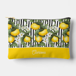 Personalized Lemon Accessory Pouch