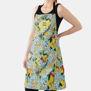 Personalized Lemon Baking Chef Kitchen Monogrammed Apron