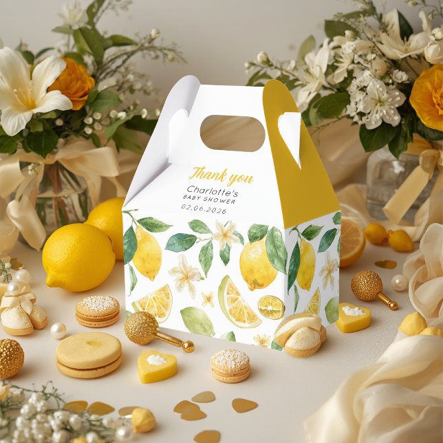 Personalized Lemon Citrus Favour Gift Box (Creator Uploaded)