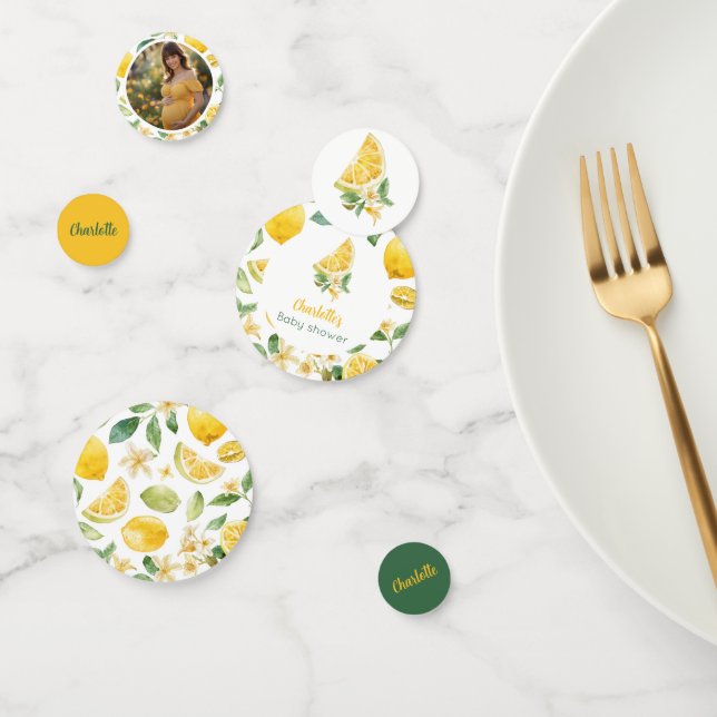 Personalized Lemon Citrus Table Confetti (Group)