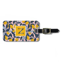 Personalized Lemon Luggage Tag