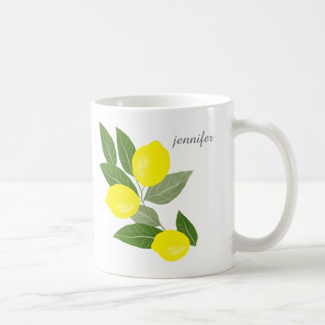 Personalized Lemon Mug (Right)