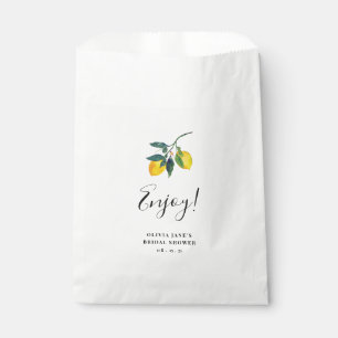 Personalized Lemon Tropical Favour Bag