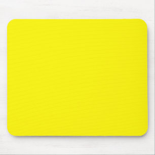 Personalized Lemon Yellow Single Coloured Mouse Pad