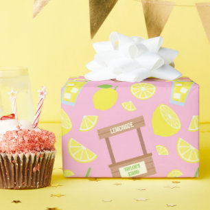 Personalized Lemonade Stand Wrapping Paper