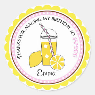 Personalized Lemonade Stickers