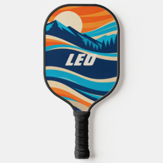 Personalized LEO Alpine Sunset Pickleball Paddle