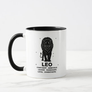 Personalized Leo Zodiac sign Name and traits Mug