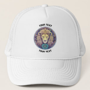 PERSONALIZED LEO ZODIAC SIGN TRUCKER HAT