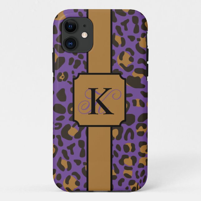 Personalized Leopard Jaguar Animal Print Pattern Case-Mate iPhone Case (Back)