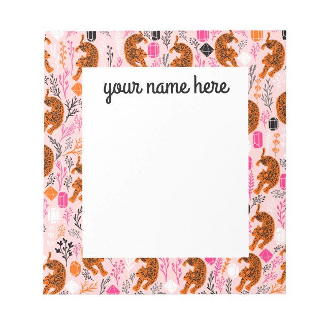Personalized Leopard Notepad (Front)