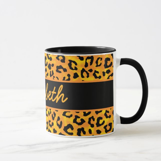 Personalized Leopard Print Mug (Right)