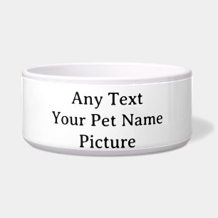 Personalized Leopard Print Pet Feeding Bowl