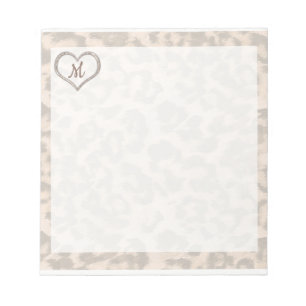 Personalized Leopard Spotted Notepad