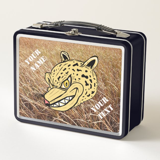 Personalized Leopard Wildcat Lunchbox (Front)