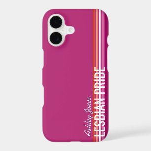 Personalized Lesbian Flag (5-Stripes) Stripes Pink