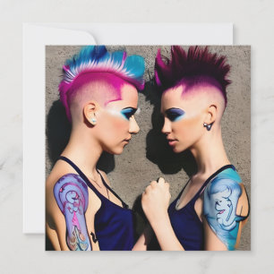 Personalized Lesbian Wedding LGBTQIA+ Photo Invitation
