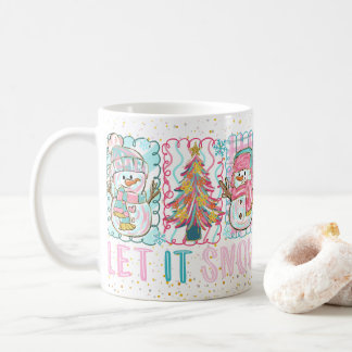 Personalized Let it Snow Christmas Coffee Mug